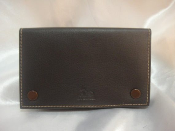 Portatabacco Lubinski in vera pella Marrone per cartine doppie