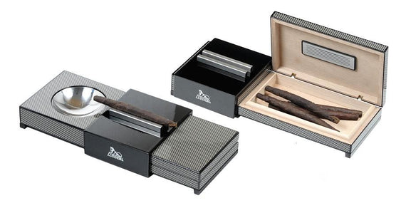 Umidificatore in fibra di carbonio con posacenere