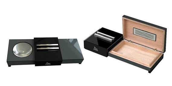 Umidificatore in fibra di carbonio con posacenere