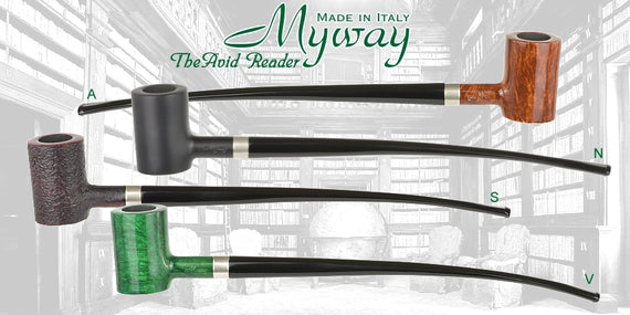 Pipa MYWAY The Avid Reader Churchwarden Tankard Stand Up