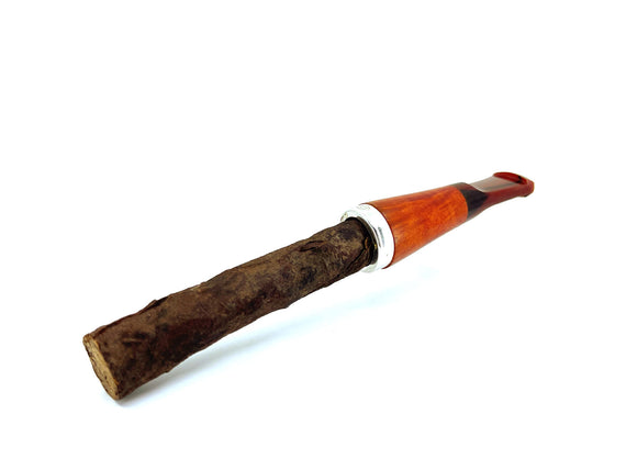 Bocchino per Sigari Toscani made in italy con ghiera in Argento