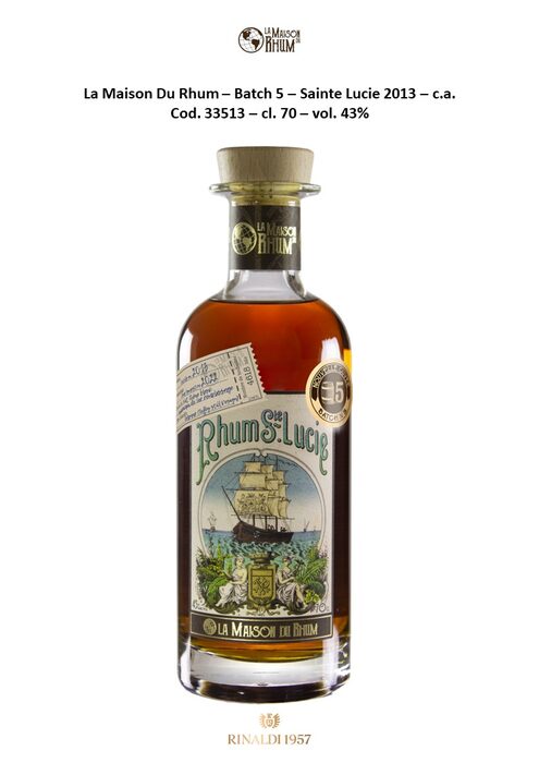 Rum La Maison Du Rhum Sainte Lucie 2013