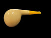 LUBINSKI Meerschaum Pipe in Seafoam Jumbo Smooth Smoked Apple