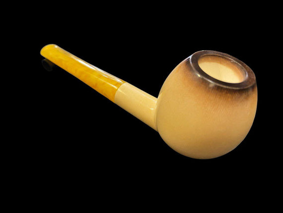Pipa LUBINSKI Meerschaum in schiuma di mare Jumbo Apple Liscia Affumicata