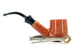 Pipa Floppy Pipe Bent Liscia Arancione Filtro da 9 mm o adattatore