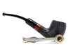 Prima Pipa Floppy Classic Selection Semi Bent Sabbiata Filtro 9 mm o adattatore