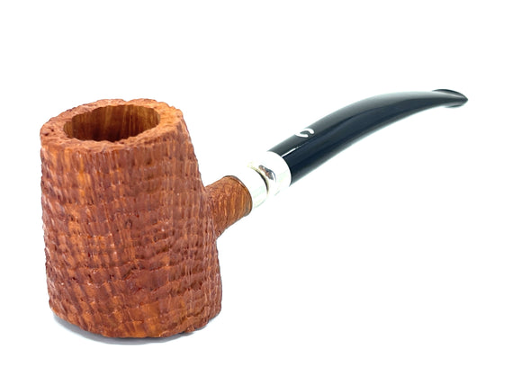 Pipa Il Ceppo Sabbiata Gr. 1 Semi Curva Made in Italy 2022 Tronchetto Silver Army Mounted