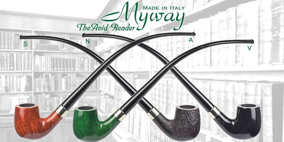 Pipa MYWAY Lubinski The Avid Reader Churchwarden Bent