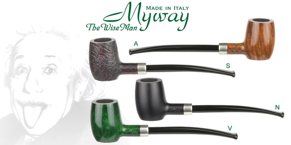 Pipa MYWAY The Wise Man Army Barrel Stand Up by Lubinski Ghiera in Nickel
