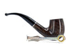 Pipa Molina Pipe Bent Smooth Brown with 9 mm filter or adapter included