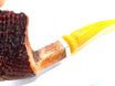 Pascucci Free-Hand Sandblasted Pipe With 925 Silver Worked Ring
