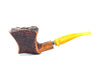 Pascucci Free-Hand Sandblasted Pipe With 925 Silver Worked Ring