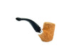 Pascucci Pipe Rusticated Pipe Clear Cherrywood Stand up silver ring