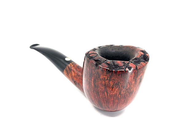 Pipa Rodata Mastro de Paja Gigante Liscia fatta a Mano 1 Sole 3B 1981 Usata