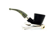 Talamona Bent Dublin Delta Limited Edition Pipe with 925 Silver Ring