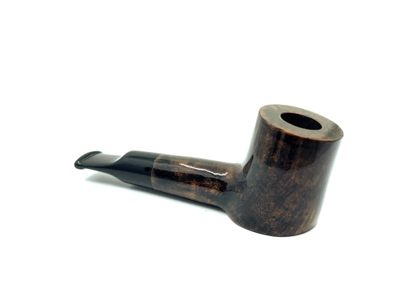 Pipa per sigaro Toscano Poker Esclusiva Floppy Filtro 9 mm Liscio Nero Sfumato