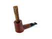 Cigar pipe Toscano Poker Exclusive Floppy Filter 9 mm Sandblasted Red