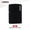 Accendino Zippo Classic Black Matte logo