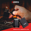 Zippo Classic Lighter Black Matte logo 