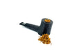 Floppy Pipe for Roller Tobacco Poker Exclusive Filter 9 mm Smooth Sandblasted Black
